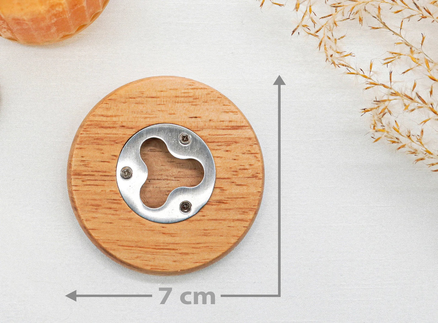 Flaschenöffner „Bester Papa“ – Rundes Design aus Holz | Persönliches Geschenk zum Vatertag, Geburtstag oder Weihnachten