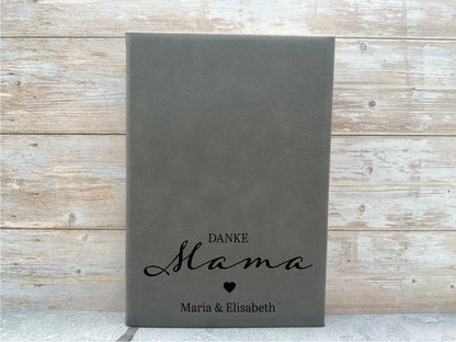 Personalisiertes Notizbuch für Mama "Danke Mama" – Ein liebevolles Geschenk zum Muttertag oder Geburtstag