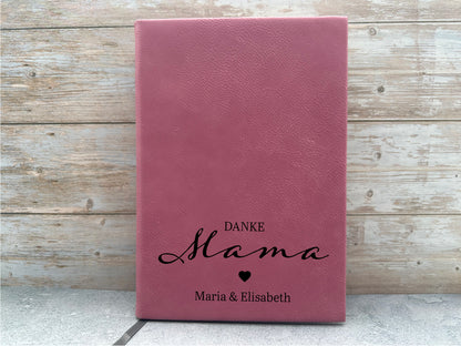 Personalisiertes Notizbuch für Mama "Danke Mama" – Ein liebevolles Geschenk zum Muttertag oder Geburtstag