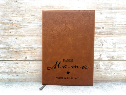 Personalisiertes Notizbuch für Mama "Danke Mama" – Ein liebevolles Geschenk zum Muttertag oder Geburtstag