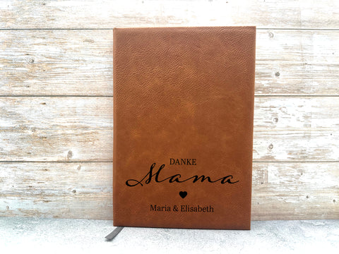 Personalisiertes Notizbuch für Mama "Danke Mama" – Ein liebevolles Geschenk zum Muttertag oder Geburtstag