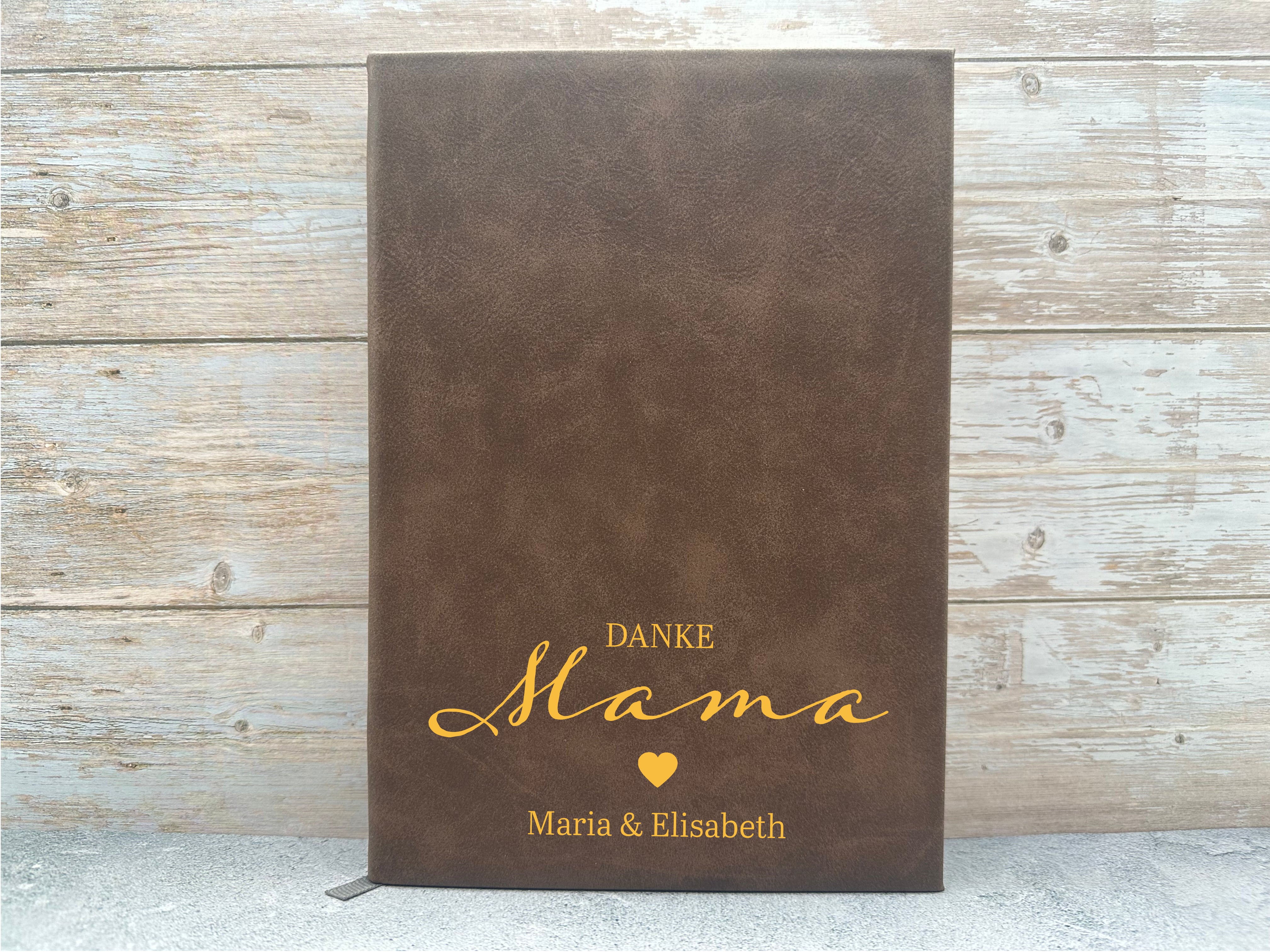 Personalisiertes Notizbuch für Mama "Danke Mama" – Ein liebevolles Geschenk zum Muttertag oder Geburtstag