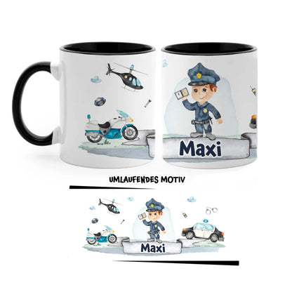 Personalisierte Polizei-Tasse mit Namen – Das perfekte Geschenk für kleine Ordnungshüter 🚓