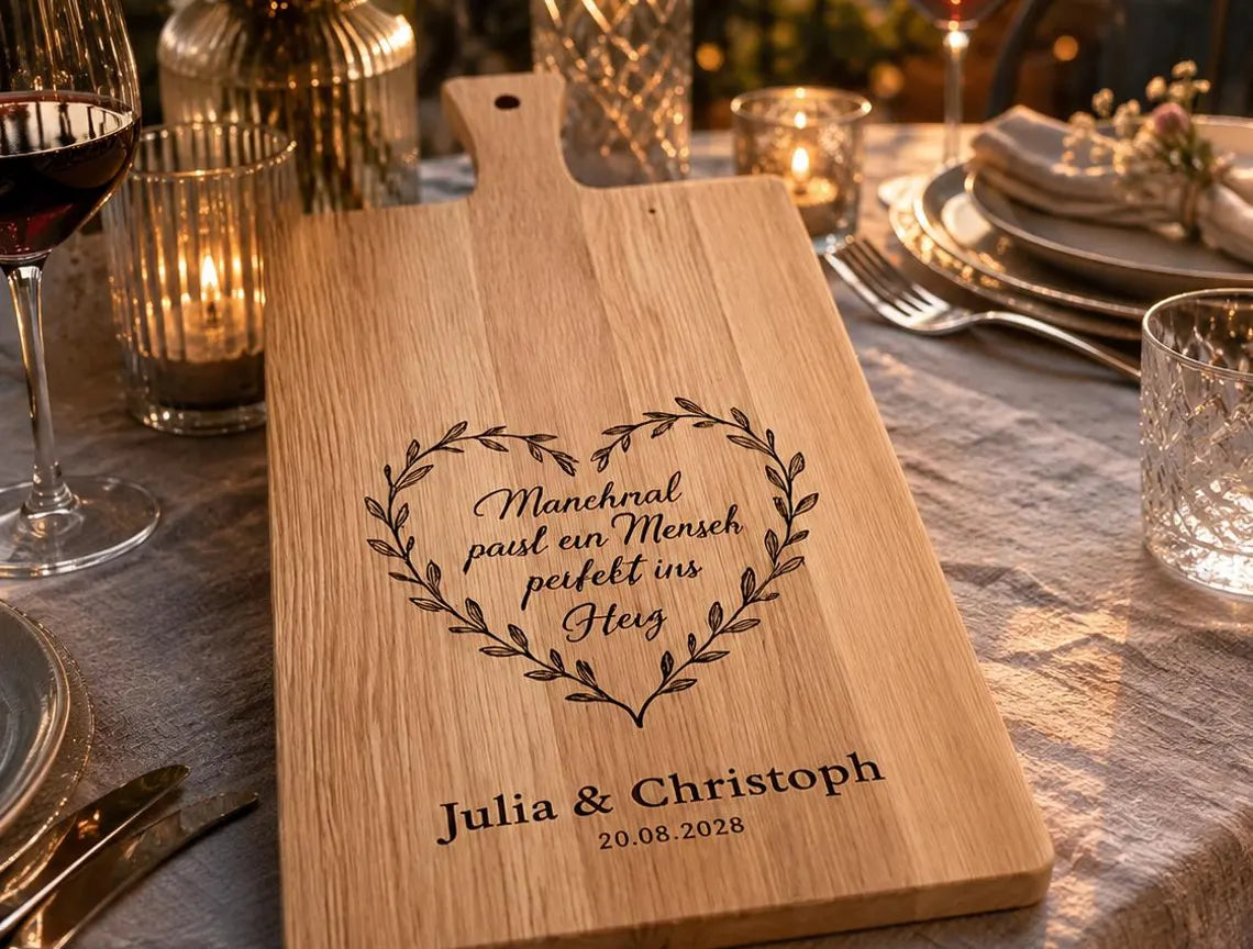 Personalisierte Hochzeitsgeschenke mit Gravur