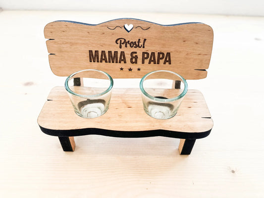 Schnapsbank „Prost Mama &amp; Papa“ – Das ideale Geschenk für Eltern