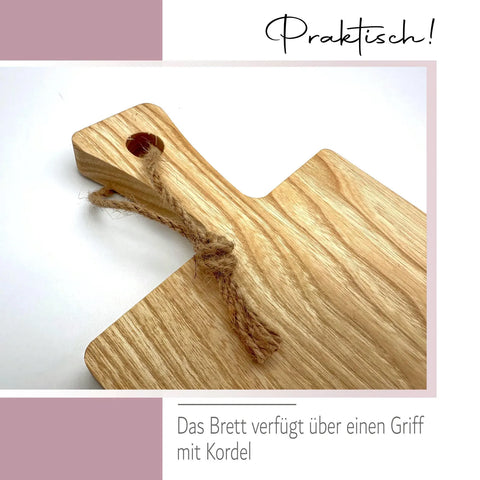 Personalisiertes Hochzeitsgeschenk – Graviertes Servierbrett mit Namen &amp; Datum