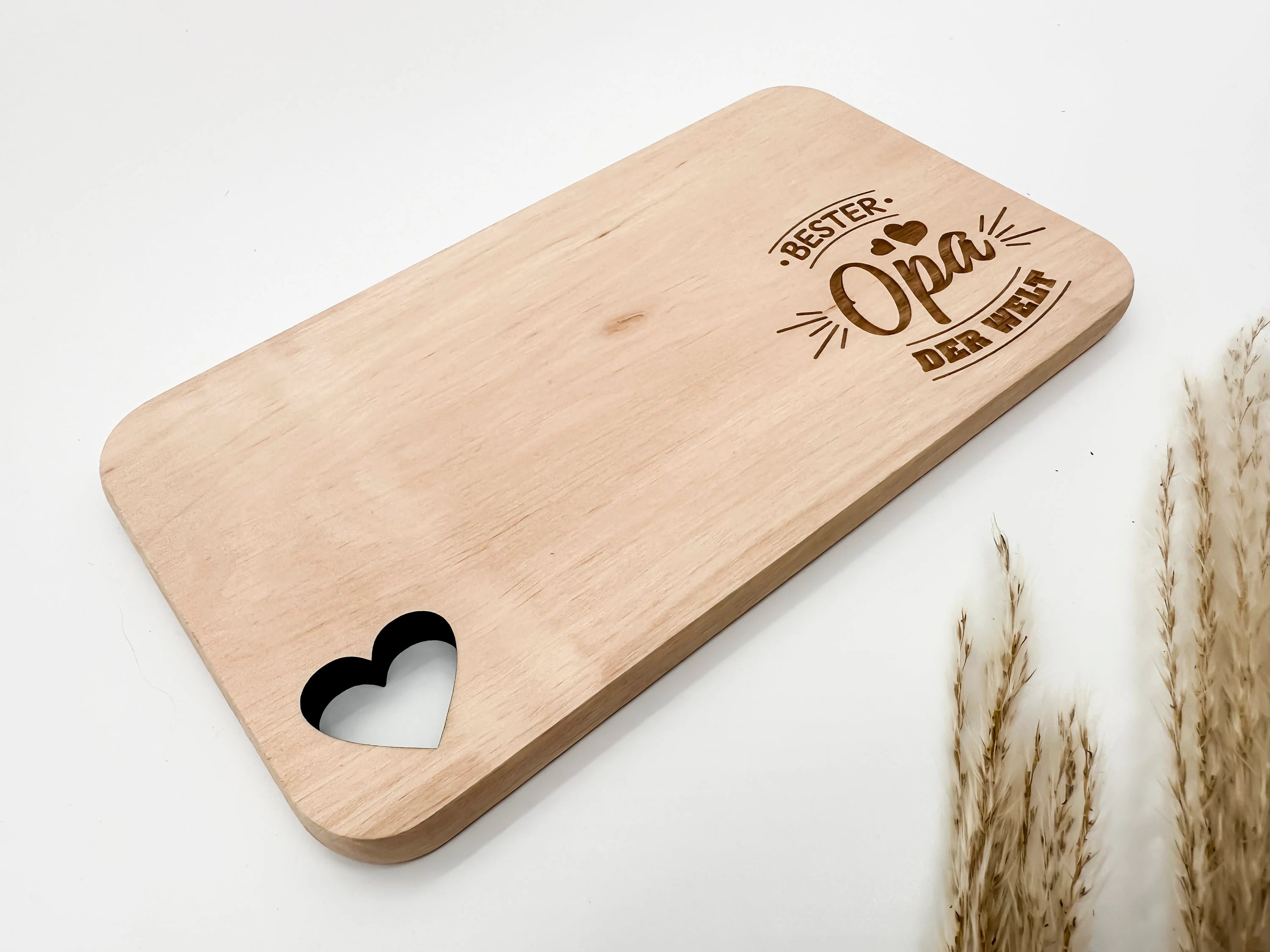 Personalisiertes Holzbrett „Bester Opa der Welt“ – Liebevolles Geschenk zum Geburtstag, Vatertag oder Weihnachten