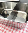 Personalisierte Brotdose Edelstahl, mit Namen, Regenbogen, wasserdicht, BPA-frei, mit Trennsteg & Schneidebrett, Geschenk Kinder
