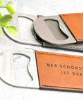 Flaschenöffner Hochzeitsgeschenk mit Gravur Name und Datum - Personalisiert / Geschenk Verlobung / Jahrestag / Valentinstag
