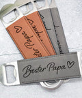Flaschenöffner mit Gravur Bester Papa - Personalisiertes Geschenk / Geburtstag / Vatertag