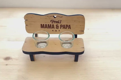 Schnapsbank „Prost Mama &amp; Papa“ – Das ideale Geschenk für Eltern