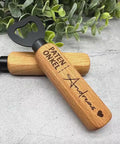 Personalisierter Flaschenöffner aus Holz mit Gravur "Patenonkel" und Namen | Geschenk für Kommunion, Taufe, Patenonkel