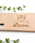 Kinder Frühstücksbrett mit Motiv und Name - Stolz aus Holz