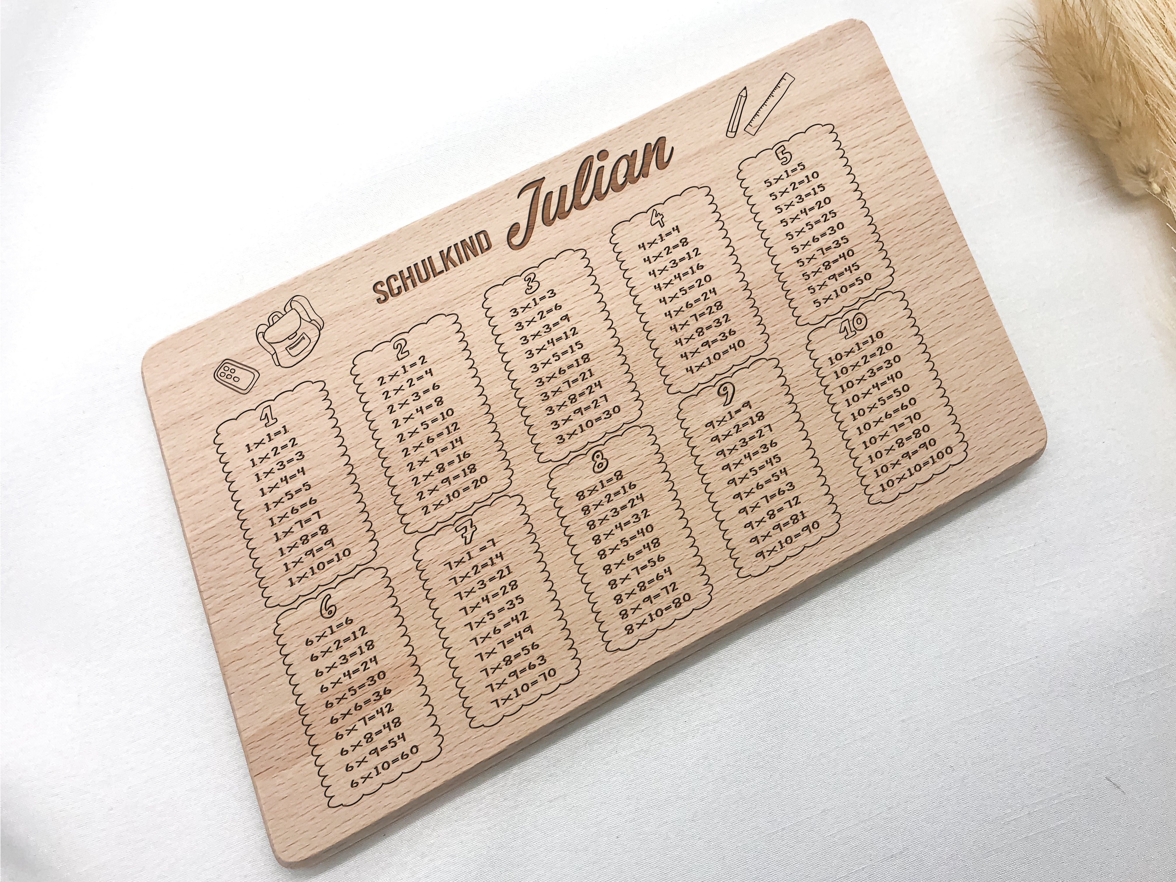 Personalisiertes Geschenk zur Einschulung