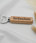 Flaschenöffner personalisiert mit Holzgriff - inkl. Namensgravur