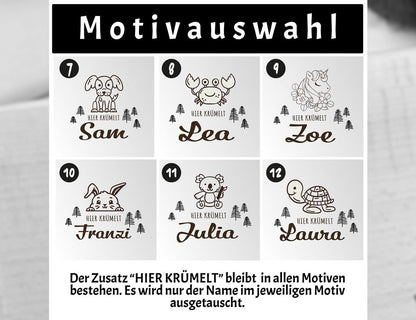 Kinder Frühstücksbrett mit Motiv und Name - Stolz aus Holz