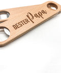 Flaschenöffner mit Gravur "Bester Papa" - Geschenk Vatertag