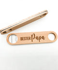 Flaschenöffner mit Gravur "Bester Papa" - Geschenk Vatertag