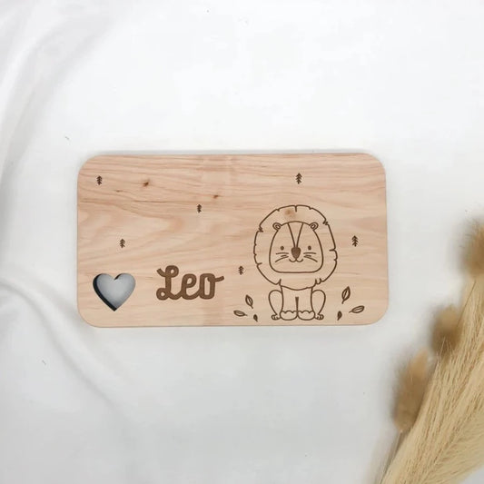 Frühstücksbrett personalisiert mit Wunschnamen